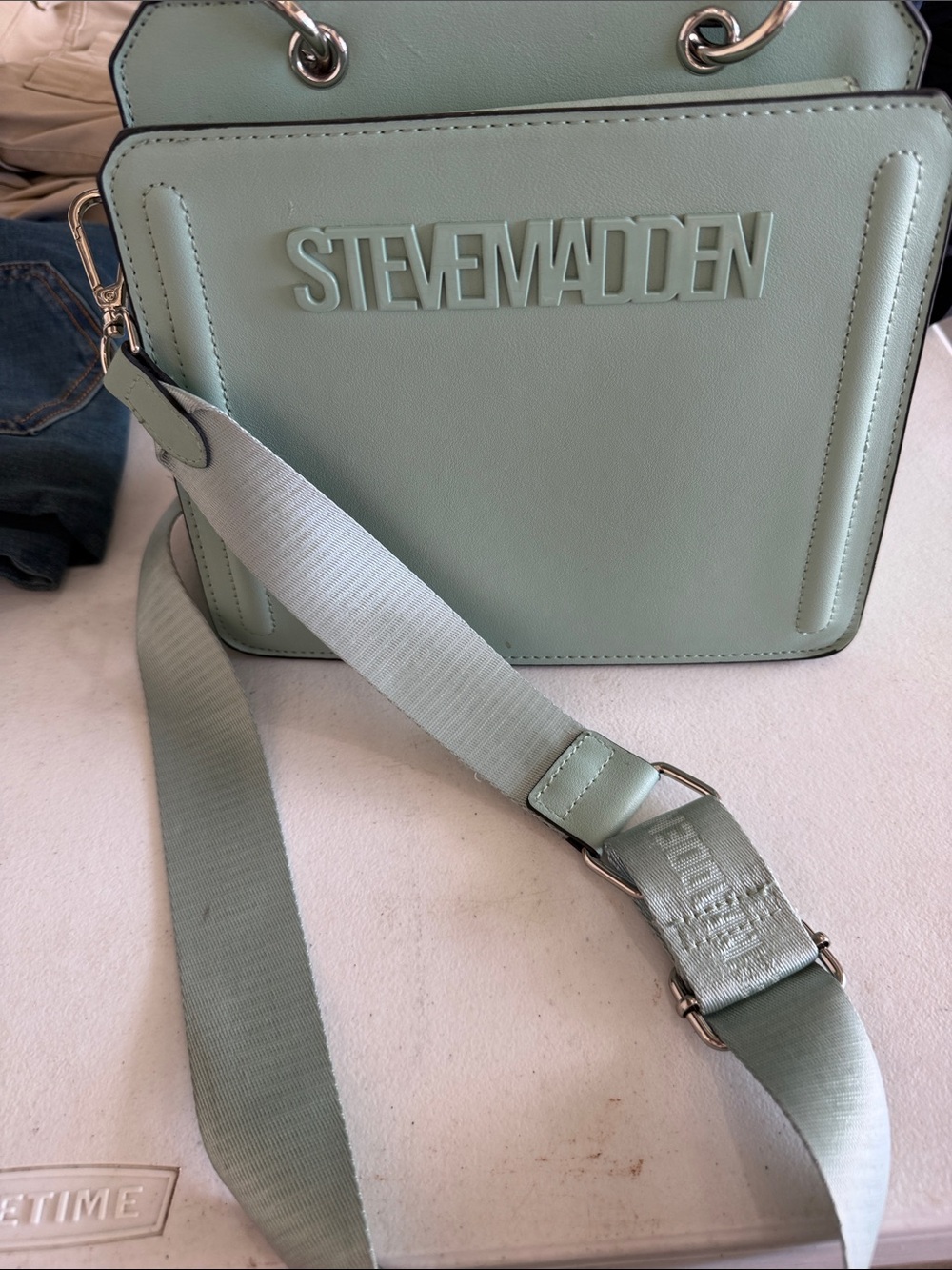 Steve Madden Light Mint Green Crossbody Bag